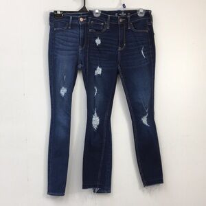 Hollister High Rise Dark/Medium Wash Jean Bundle Size 00S/R GREAT Condition